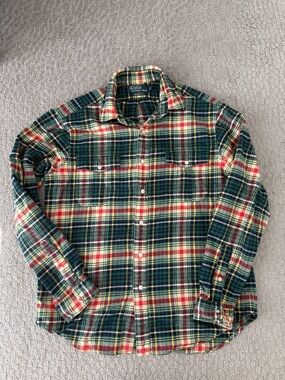 Polo Ralph Lauren Pendleton Green, Red & Cream Plaid Button-Down Shirt